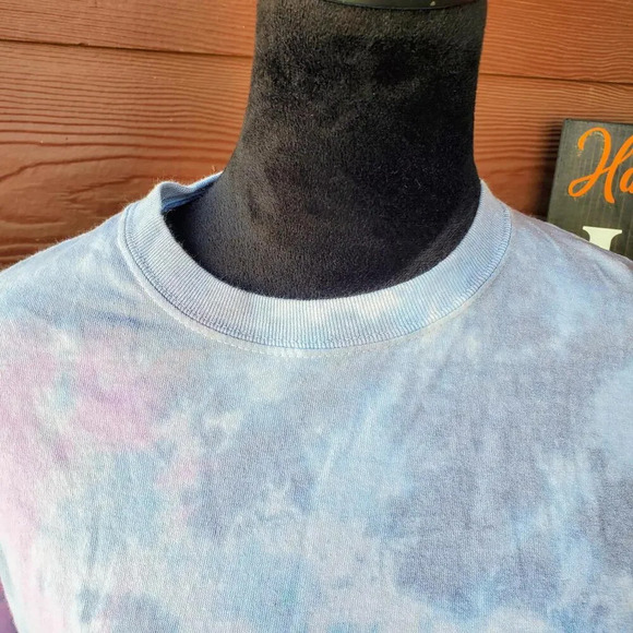 Gildan Pastel Tie-Dye Short Sleeve Crewneck T-Shirt Women's Size Medium - Picture 9 of 14